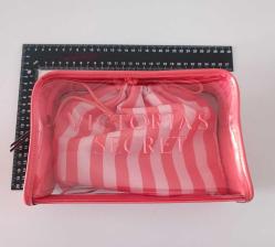 Orjinal Victoria's Secret  Pembe 2 li Makyaj  Çantası Seti   Sıfır Ürün