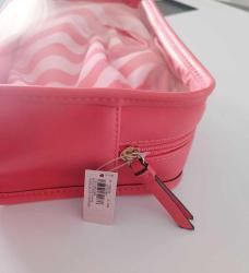 Orjinal Victoria's Secret  Pembe 2 li Makyaj  Çantası Seti   Sıfır Ürün