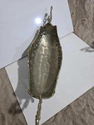GÜMÜŞ KAPLAMA  Antika Pirinç Gondol