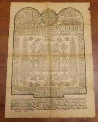 TAŞ BASKI İMAN KAĞIDI. ANADOLU İNANÇ TARİHİNDE BÜYÜK ÖNEM TAŞIR. NADİRATTAN.