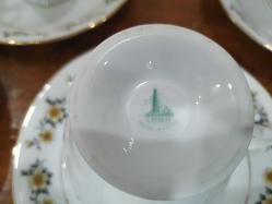 Vintage 1970 ler Yong Sheng Antika porselen cay fincani