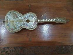 Antika Napoli Italyan El Yapimi Sedef islemeli Gitar Muzik Kutusu