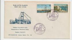 30 KASIM 1973 BOĞAZİÇİ KÖPRÜSÜ İLK GÜN ZARFI - FDC