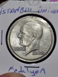 İstanbul Üniversitesi Atatürk Portreli Hatıra Madalyon