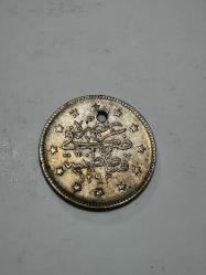 Sultan abdülhamit Gümüş 2 Kuruş orjinaldir 1293/32 ( Delikli)