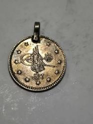 Sultan Mehmet Reşat Gümüş 1 Kuruş orjinaldir 1327/2 ( kulplu)