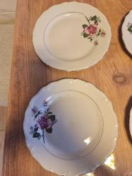 4 adet istanbul porselen tabak