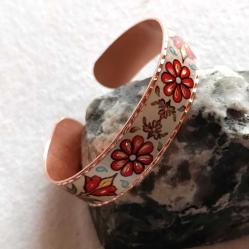 Bakır el işçilikli lüks bilezik - İnce dar model BLZ-İNC-02