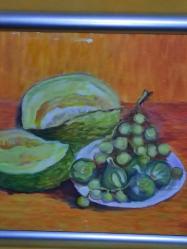 20272-HALİME 2004 İMZALI YAĞLI BOYA RESİM TABLO