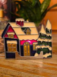 Avrupa Çift Vitray Tiffany Mumluk