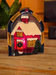 Avrupa Çift Vitray Tiffany Mumluk