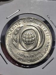 1999 Yılı Dünya Gıda Zirvesi Roma 50 Bin Lira Çil