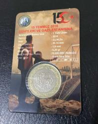 15 TEMMUZ 2016 ŞEHİTLERİ VE GAZİLERİ ANISINA 1 TL HATIRA