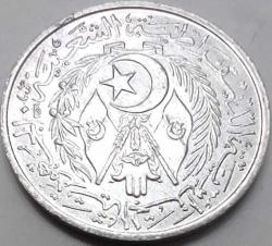 Cezayir 1964 2 Centimes - Çil - Bağımsızlık Sonrası İlk Emisyon Alüminyum