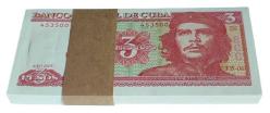KÜBA 3 PESOS 2004-2006 P#127 ÇİL DESTE (100 Adet Banknot)