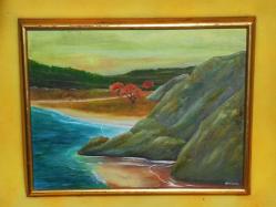 20279-METİN 1981 İMZALI YAĞLI BOYA RESİM TABLO