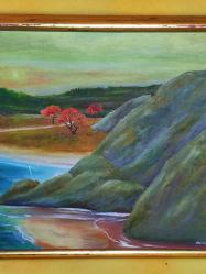 20279-METİN 1981 İMZALI YAĞLI BOYA RESİM TABLO