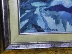 20280-BİLGE TARGAN 2002 İMZALI YAĞLI BOYA RESİM TABLO