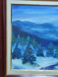 20281-BİLGE TARGAN 2002 İMZALI YAĞLI BOYA RESİM TABLO