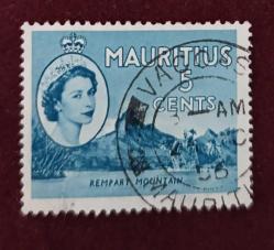 Mauritius_ damgalı pul