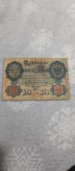 1910 Yılına Ait Alman Markı, Alman 20 Mark, Eski Alman Parası
