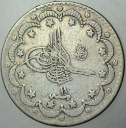 II. ABDÜLHAMİD GÜMÜŞ 5 KURUŞ 1293/11. İSTANBUL DARBI.