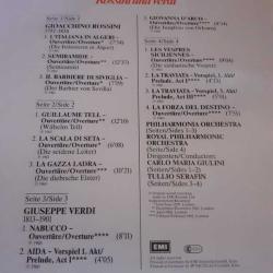 BOX SET ( KUTULU )  KLASİK MÜZİK OPERA 33 LÜK İKİ PLAK PLAK - İKİLİ SET - Die Schönsten Ouvertüren Von Rossini Und Verdi