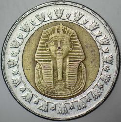 MISIR 1 POUND 2007 TUTANKHAMUN TEMALI. BİMETAL.