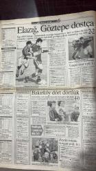 14 ŞUBAT 1999 - FOTOMAÇ SPOR GAZETESİ - TURKISH NEWSPAPER - DOĞUM GÜNÜ /HEDİYESİ -  15 ŞUBAT 1999 - FENERBAHÇE - ADANASPOR - MOLDOVAN - SERGEN - DIMAS - MOŞE - RÜŞTÜ - BALİÇ - JOACHIM LÖW - HAKAN ŞÜKÜR - GALATASARAY - TOSHACK - SÜLEYMAN SEBA - ÜNAL - TRABZONSPOR - ÜLKERSPOR - EFES PİLSEN  TARAFTAR - FOTOMAÇ - FENER’DEN SEVENLERİNE ANLAMLI HEDİYE - MOLDOVAN’IN SİHİRLİ AYAKLARI - SERGEN FENERBAHÇE FORMASIYLA İLK GOLÜNÜ ATTI - KANARYA GOL SAYISINI CİM-BOM’LA EŞİTLEDİ - BALİÇ SUSKUN KALDI - RÜŞTÜ TAM BEŞ YERİNDEN SAKAT - BEŞİKTAŞ’TA FATURA TOSHACK’A - TRABZONSPOR ÜNAL’LA 90’DA GALİBİYETE ULAŞTI - ÜLKERSPOR ASVEL’İ EZDİ GEÇTİ - EFES PİLSEN KOMBASSAN’I FARKLI YENDİ  FENERBAHÇE 6-0 ADANASPOR (GOLLER: MOLDOVAN 3, DIMAS, MOŞE, SERGEN) TRABZONSPOR 1-0 BURSASPOR (GOL: ÜNAL 90. DK) ÜLKERSPOR 92-48 ASVEL EFES PİLSEN 73-49 KOMBASSAN - EKSİKSİZ TAM TAKIM GAZETE