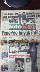 14 ŞUBAT 1999 - FOTOMAÇ SPOR GAZETESİ - TURKISH NEWSPAPER - DOĞUM GÜNÜ /HEDİYESİ -  16 ŞUBAT 1999 - GALATASARAY - FARUK SÜREN - MEHMET CANSUN - BEŞİKTAŞ - SÜLEYMAN SEBA - TOSHACK - FUNDA ERENSOY - SERGEN - BALİÇ - MOLDOVAN - HAKAN ŞÜKÜR - JOACHIM LÖW - OGÜN - TRABZONSPOR - AMOKACHI  TARAFTAR - FOTOMAÇ - FLAŞ! FARUK SÜREN İSTİFA EDECEK - GALATASARAY’DA YENİ ÇALKANTI - BEŞİKTAŞ’A BİR MANKEN GELİN DAHA - FENER’DE BÜYÜK İHTİLAL - TOSHACK YÖNETİME HESAP VERDİ - TRABZONSPOR’DA OYUNCULAR OGÜN’E KOŞTU - BU YARIŞ KOLAY KOLAY BİTMEZ - KANARYA ARTIK BALİÇ’SİZ DE KAZANIYOR - MOLDOVAN GOL KRALLIĞINA ORTAK OLDU - FENERBAHÇE HER YERDE ÇOK FARKLI - AMOKACHI ARTIK SABIR BIRAKMADI  FENERBAHÇE 6-0 ADANASPOR (GOLLER: MOLDOVAN 3, DIMAS, MOŞE, SERGEN) TRABZONSPOR 1-0 BURSASPOR (GOL: ÜNAL 90. DK) GAZİANTEPSPOR 2-0 BEŞİKTAŞ (GOLLER: ALİ İBRAHİM, DESIRE) - EKSİKSİZ TAM TAKIM GAZETE