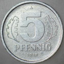 DOĞU ALMANYA 5 PFENNIG 1978 A - DDR.