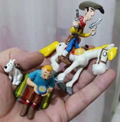Red Kit Düldül tenten v köpeği figür oyuncak koleksiyon nostalji tasarım dekor hediye vintage retro antika hobi minyatür diorama reklam promosyon lucky Luke tintin