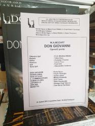 W. A. MOZART - Don Giovanni Opera - 2 perde. 01 Şubat 2012 Prömiyer