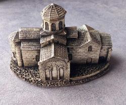 GÜMÜŞ KAPLAMA DAMGALI DEKORATİF TARİHİ ESER BİNA OBJE.  KONDİSYON YÜKSEK KOLEKSİYONLUK NADİR