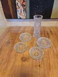 Kristal vazo küllük ve sunumluk