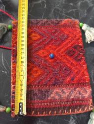 VİNTAGE DÖNEM EL DOKUMASI KOL ÇANTASI.  KONDİSYON YÜKSEK KOLEKSİYONLUK NADİR