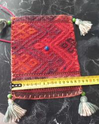 VİNTAGE DÖNEM EL DOKUMASI KOL ÇANTASI.  KONDİSYON YÜKSEK KOLEKSİYONLUK NADİR