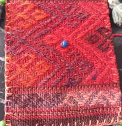 VİNTAGE DÖNEM EL DOKUMASI KOL ÇANTASI.  KONDİSYON YÜKSEK KOLEKSİYONLUK NADİR