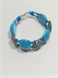BL4----TURKUAZ TAŞLI BİLEKLİK