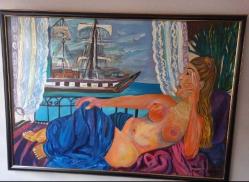 Ayşe perran Yeşeren 105x75 cm yağlıboya-akrilik karışık tek. tablo