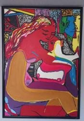 Ayşe perran Yeşeren 105x75 cm yağlıboya-akrilik karışık tek. tablo