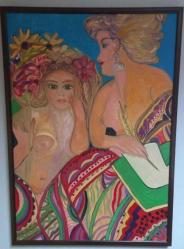 LOT.9 » Ayşe perran Yeşeren 105x75 cm yağlıboya-akrilik karışık tek. tablo