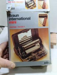 RF74----KUTUSUNDA SEYAHAT İÇİN BRAUN ESKİ SAÇ KURUTMA MAKİNASI