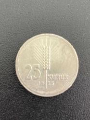 1935 Gümüş 25 Kuruş ÇA