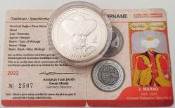 2022 Padişahlar Serisi II.Murad Han Hatıra Parası Gümüş..