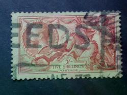 KAMPANYALI ÜRÜN: 1934 , İngiltere George V  , 5s kırmızı, Sg451