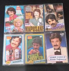 Ferdi Tayfur 6 adet Uzelli kaset lotu