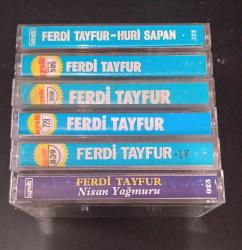 Ferdi Tayfur 6 adet Uzelli kaset lotu