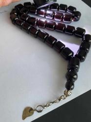 OSMANLI BENZETME ÇEYREK ASIRLIK ATEŞ KEHRİBAR İRİ BOY KOLEKSİYONLUK TESBİH