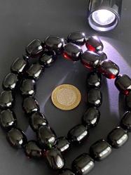 30-40 YILLIK OSMANLI BENZETME KEHRİBAR ÇOK İRİ BOY TESBİH